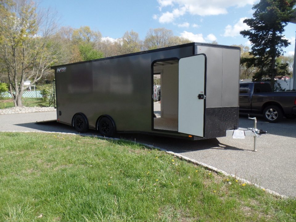 New 2026 Nitro Sport Car Trailer 8.5X20 V Nose , 7,000 lb. GVWR, with Escape Door Car Hauler