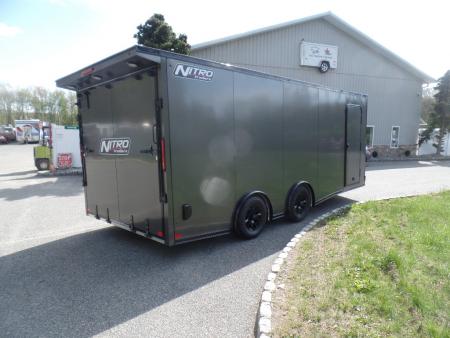 New 2026 Nitro Sport Car Trailer 8.5X20 V Nose , 7,000 lb. GVWR, with Escape Door Car Hauler