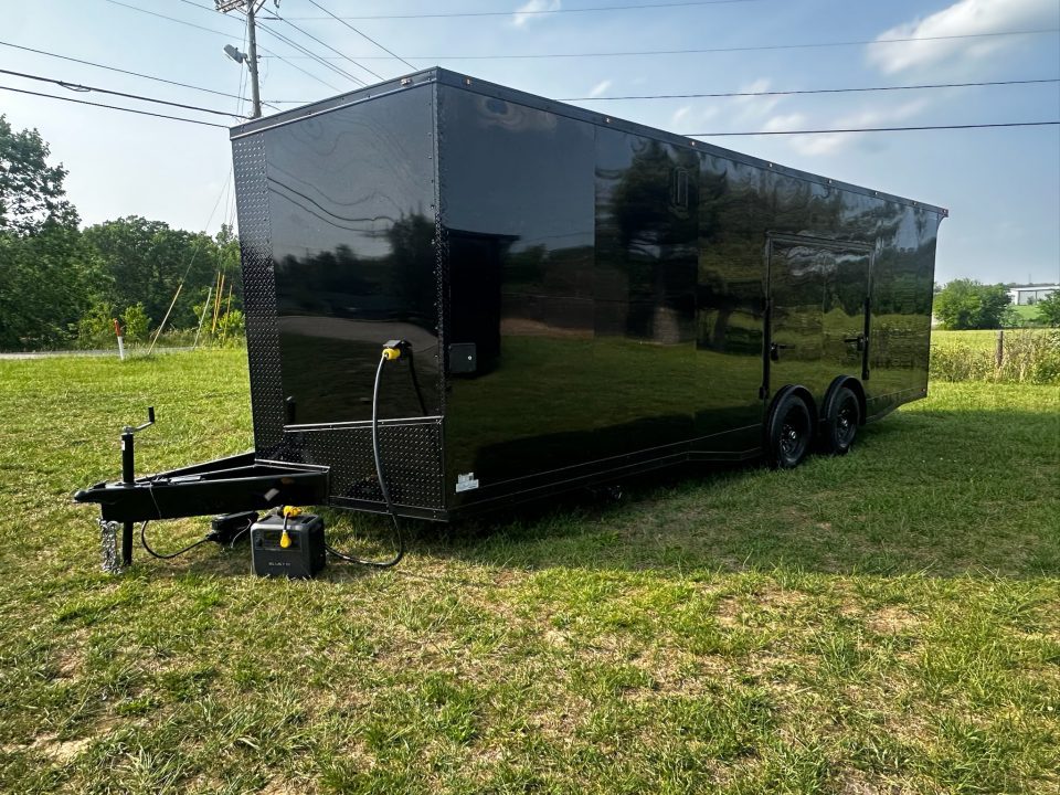 New 2026 Luxe 8.5x26 Bathroom/Racing Trailer- Finished Interior- 7'6" Interior- 7000 Torsion Axles-AWNING- FULL ESCAPE DOOR-E-TRACK Car / Racing Trailer