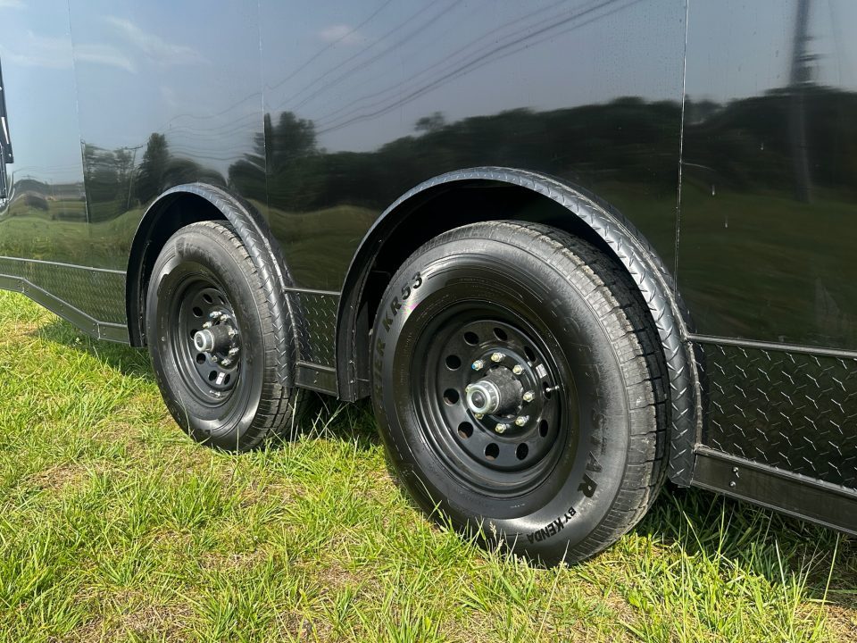 New 2026 Luxe 8.5x26 Bathroom/Racing Trailer- Finished Interior- 7'6" Interior- 7000 Torsion Axles-AWNING- FULL ESCAPE DOOR-E-TRACK Car / Racing Trailer