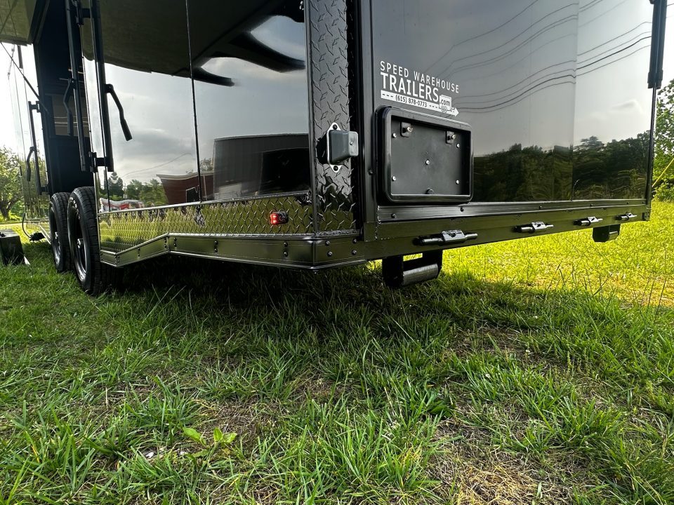 New 2026 Luxe 8.5x26 Bathroom/Racing Trailer- Finished Interior- 7'6" Interior- 7000 Torsion Axles-AWNING- FULL ESCAPE DOOR-E-TRACK Car / Racing Trailer