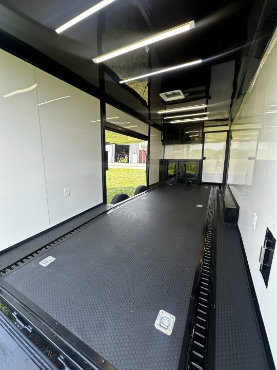 New 2026 Luxe 8.5x26 Bathroom/Racing Trailer- Finished Interior- 7'6" Interior- 7000 Torsion Axles-AWNING- FULL ESCAPE DOOR-E-TRACK Car / Racing Trailer