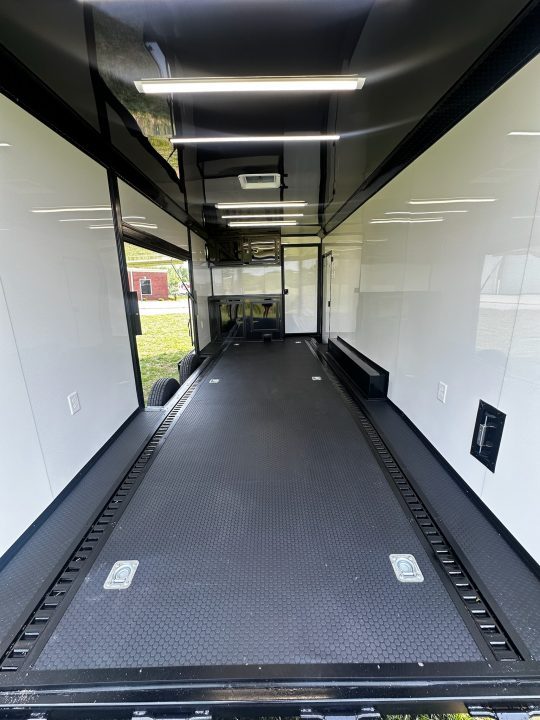 New 2026 Luxe 8.5x26 Bathroom/Racing Trailer- Finished Interior- 7'6" Interior- 7000 Torsion Axles-AWNING- FULL ESCAPE DOOR-E-TRACK Car / Racing Trailer