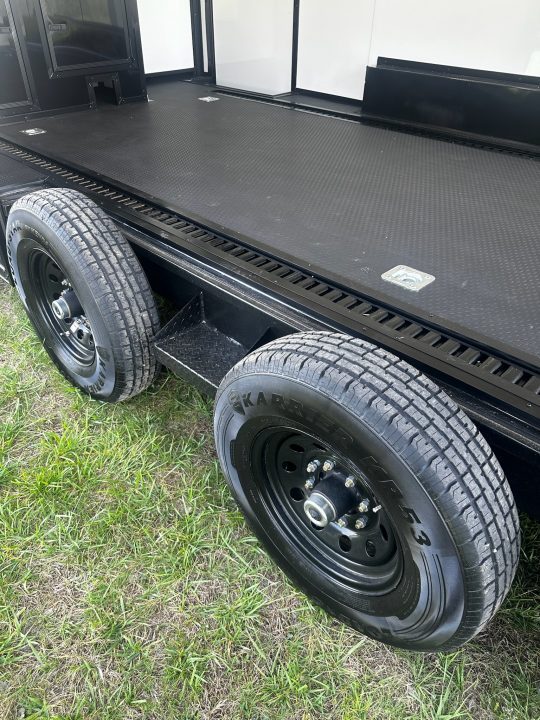 New 2026 Luxe 8.5x26 Bathroom/Racing Trailer- Finished Interior- 7'6" Interior- 7000 Torsion Axles-AWNING- FULL ESCAPE DOOR-E-TRACK Car / Racing Trailer
