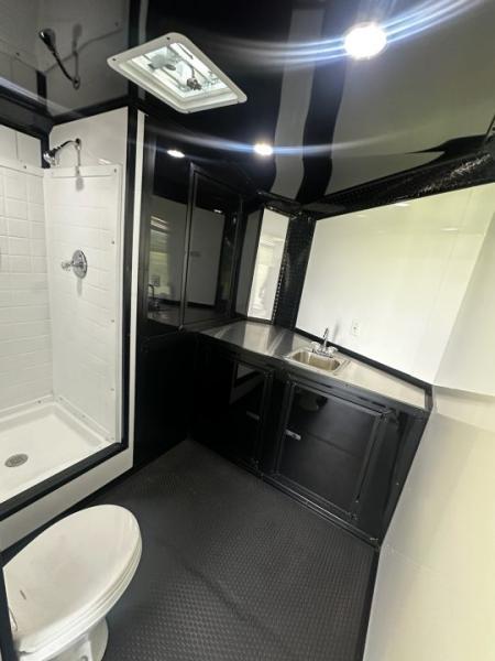 New 2026 Luxe 8.5x26 Bathroom/Racing Trailer- Finished Interior- 7'6" Interior- 7000 Torsion Axles-AWNING- FULL ESCAPE DOOR-E-TRACK Car / Racing Trailer