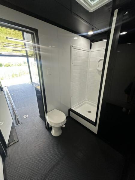 New 2026 Luxe 8.5x26 Bathroom/Racing Trailer- Finished Interior- 7'6" Interior- 7000 Torsion Axles-AWNING- FULL ESCAPE DOOR-E-TRACK Car / Racing Trailer