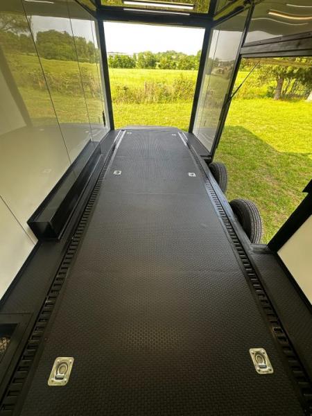 New 2026 Luxe 8.5x26 Bathroom/Racing Trailer- Finished Interior- 7'6" Interior- 7000 Torsion Axles-AWNING- FULL ESCAPE DOOR-E-TRACK Car / Racing Trailer