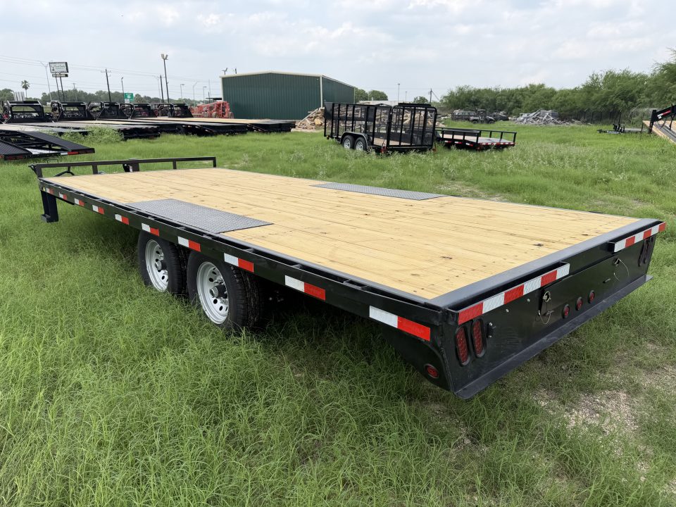 New 2027 East Texas Trailers 102x20ft Bumper Pull Flatbed Trailer