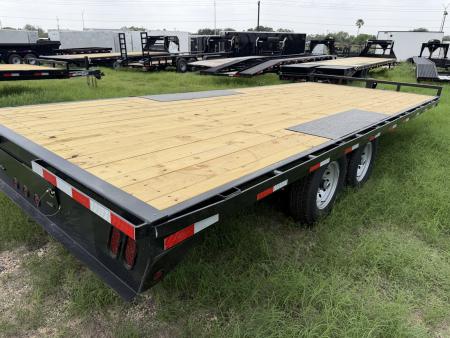 New 2027 East Texas Trailers 102x20ft Bumper Pull Flatbed Trailer