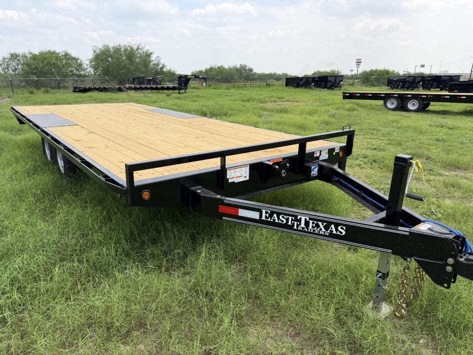 New 2027 East Texas Trailers 102x20ft Bumper Pull Flatbed Trailer