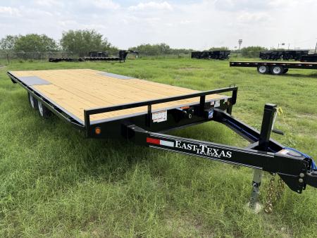 New 2027 East Texas Trailers 102x20ft Bumper Pull Flatbed Trailer