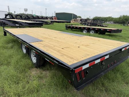New 2027 East Texas Trailers 102x20ft Bumper Pull Flatbed Trailer