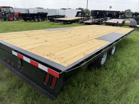 New 2027 East Texas Trailers 102x20ft Bumper Pull Flatbed Trailer