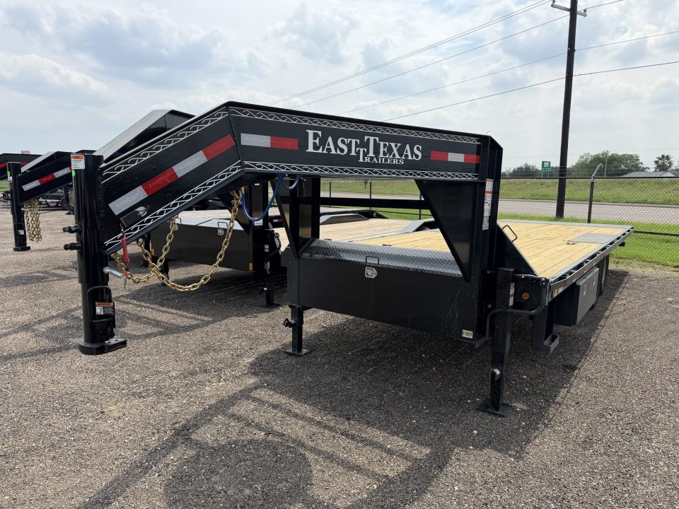 New 2027 East Texas Trailers 102x24ft Gooseneck Tilt Flatbed Trailer