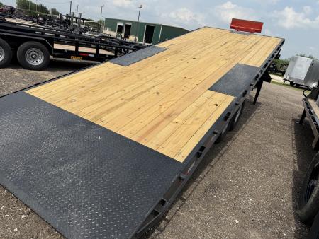 New 2027 East Texas Trailers 102x24ft Gooseneck Tilt Flatbed Trailer