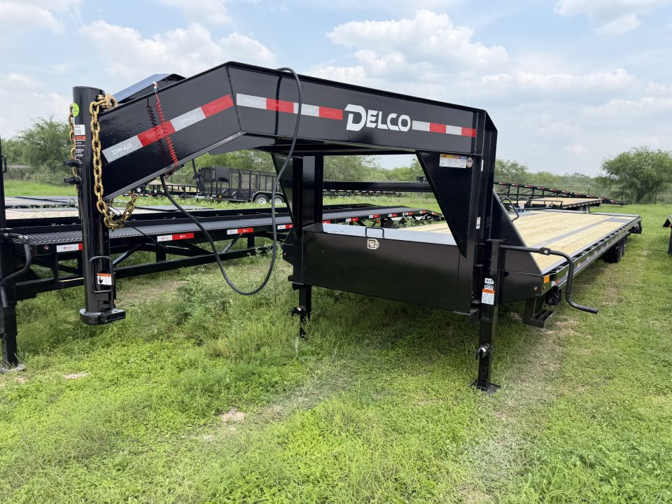 New 2026 Delco Trailers 102x40ft Flatbed Trailer 16k Non CDL