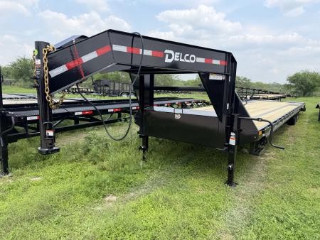 New 2026 Delco Trailers 102x40ft Flatbed Trailer 16k Non CDL