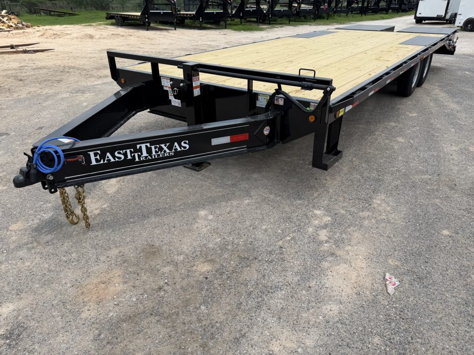 New 2027 East Texas Trailers 102x25ft Flatbed Trailer 14k