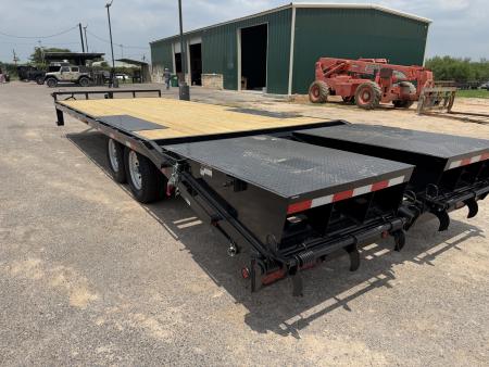New 2027 East Texas Trailers 102x25ft Flatbed Trailer 14k