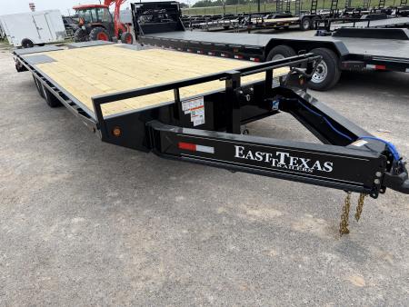 New 2027 East Texas Trailers 102x25ft Flatbed Trailer 14k