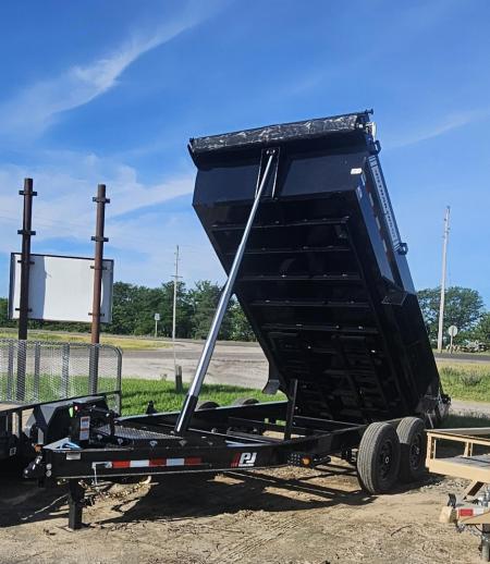 New 2026 PJ Trailers 83" x 14' Telescopic (DT1) Dump Trailer