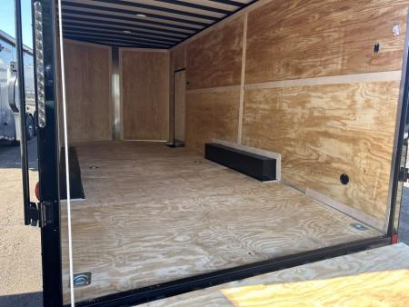 New 2026 Homesteader Trailer 24 FT ENCLOSED CAR HAULER 7 INT HT BLACK WITH BLACK OUT TRIM REAR SPOILER 10K GVWR