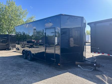 New 2026 Homesteader Trailer 20 FT ENCLOSED CAR HAULER 7.5 INT HT BLACK WITH BLACK OUT TRIM REAR SPOILER 10K GVWR