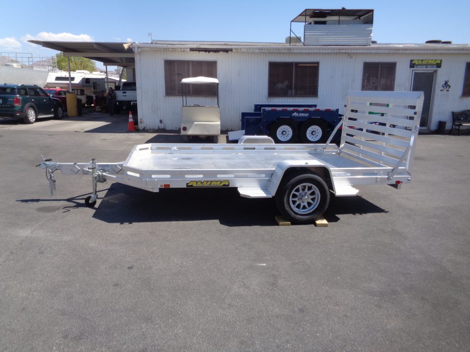 New 2027 Aluma * 7712H-S-BT * 12Ft Single Axle 3k Utility Trailer