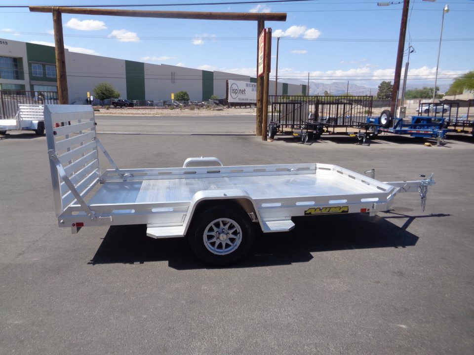 New 2027 Aluma * 7712H-S-BT * 12Ft Single Axle 3k Utility Trailer