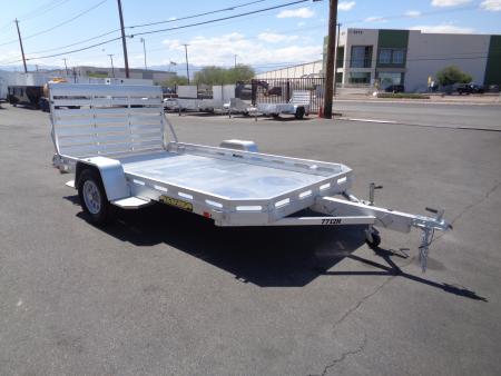 New 2027 Aluma * 7712H-S-BT * 12Ft Single Axle 3k Utility Trailer