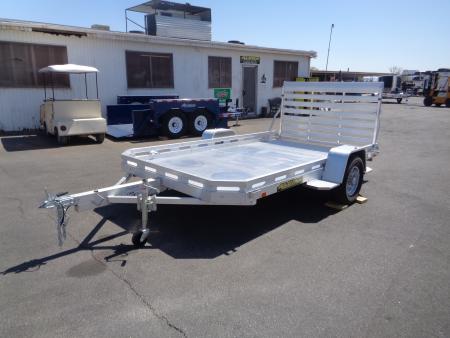 New 2027 Aluma * 7712H-S-BT * 12Ft Single Axle 3k Utility Trailer