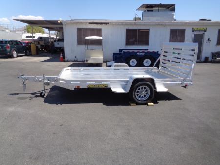 New 2027 Aluma * 7712H-S-BT * 12Ft Single Axle 3k Utility Trailer