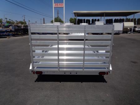 New 2027 Aluma * 7712H-S-BT * 12Ft Single Axle 3k Utility Trailer