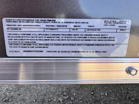 New 2026 Cross Trailers 4-6-1V Enclosed Barn Door 2K GVWR