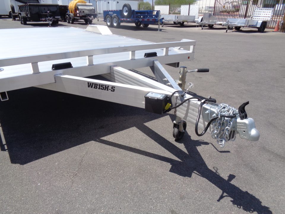 New 2027 Aluma * WB15H-S-EL * 15Ft Wide Body Single Axle 5K Utility Trailer w/ Slide in Ramps