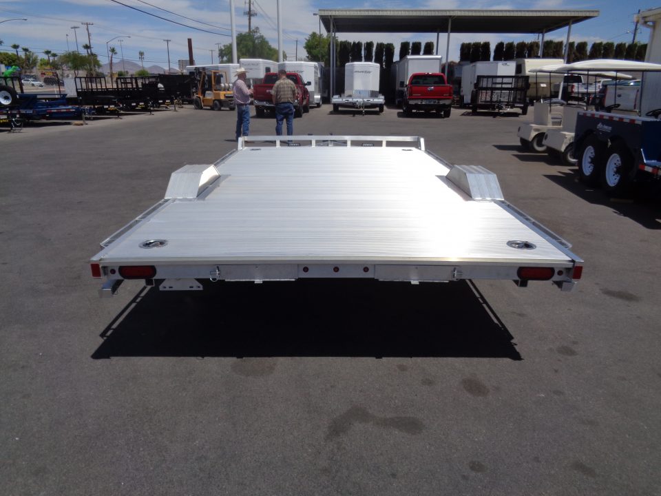 New 2027 Aluma * WB15H-S-EL * 15Ft Wide Body Single Axle 5K Utility Trailer w/ Slide in Ramps