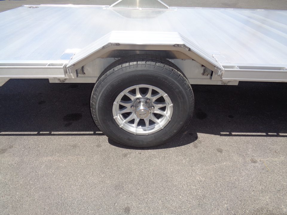 New 2027 Aluma * WB15H-S-EL * 15Ft Wide Body Single Axle 5K Utility Trailer w/ Slide in Ramps