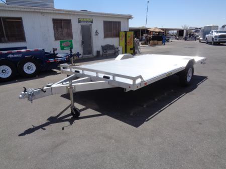 New 2027 Aluma * WB15H-S-EL * 15Ft Wide Body Single Axle 5K Utility Trailer w/ Slide in Ramps