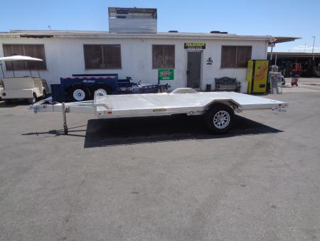 New 2027 Aluma * WB15H-S-EL * 15Ft Wide Body Single Axle 5K Utility Trailer w/ Slide in Ramps