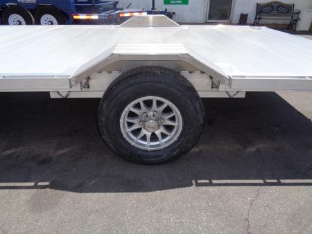 New 2027 Aluma * WB15H-S-EL * 15Ft Wide Body Single Axle 5K Utility Trailer w/ Slide in Ramps