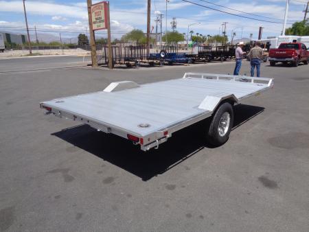New 2027 Aluma * WB15H-S-EL * 15Ft Wide Body Single Axle 5K Utility Trailer w/ Slide in Ramps