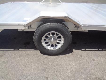 New 2027 Aluma * WB15H-S-EL * 15Ft Wide Body Single Axle 5K Utility Trailer w/ Slide in Ramps