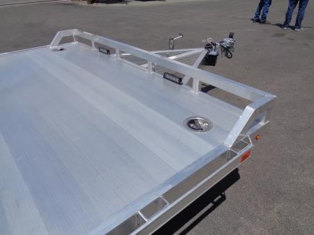 New 2027 Aluma * WB15H-S-EL * 15Ft Wide Body Single Axle 5K Utility Trailer w/ Slide in Ramps