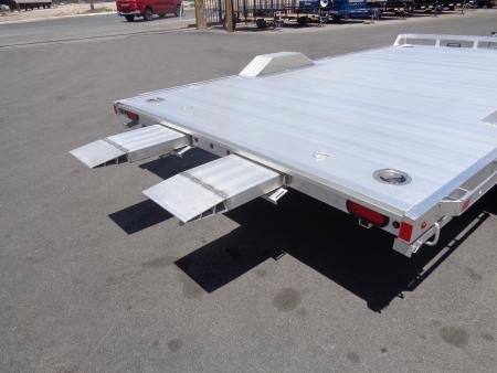 New 2027 Aluma * WB15H-S-EL * 15Ft Wide Body Single Axle 5K Utility Trailer w/ Slide in Ramps