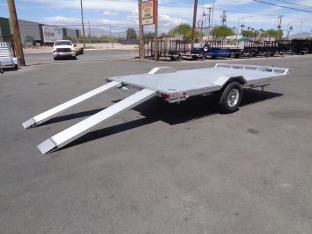 New 2027 Aluma * WB15H-S-EL * 15Ft Wide Body Single Axle 5K Utility Trailer w/ Slide in Ramps