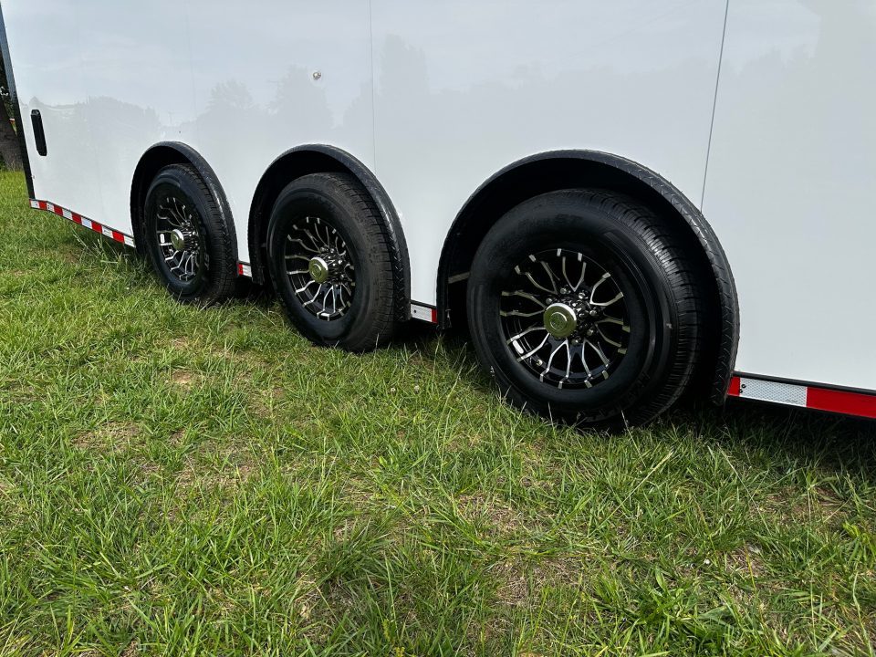 New 2026 Rock Solid Cargo 8.5x28 Race Trailer -Finished Interior-7000LB Triple Torsion-HD Ramp-GEN. Box-1/2 Carpet Walls