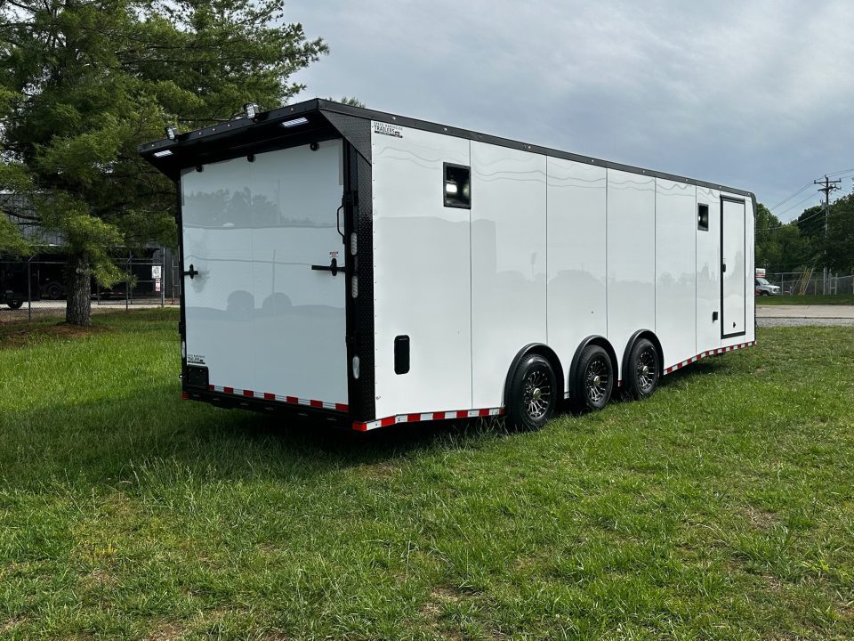 New 2026 Rock Solid Cargo 8.5x28 Race Trailer -Finished Interior-7000LB Triple Torsion-HD Ramp-GEN. Box-1/2 Carpet Walls