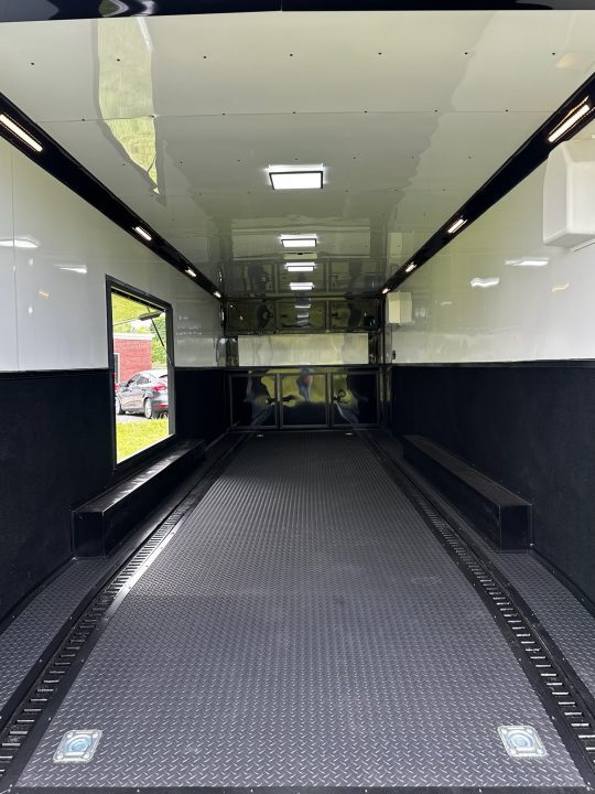 New 2026 Rock Solid Cargo 8.5x28 Race Trailer -Finished Interior-7000LB Triple Torsion-HD Ramp-GEN. Box-1/2 Carpet Walls