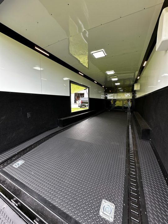 New 2026 Rock Solid Cargo 8.5x28 Race Trailer -Finished Interior-7000LB Triple Torsion-HD Ramp-GEN. Box-1/2 Carpet Walls