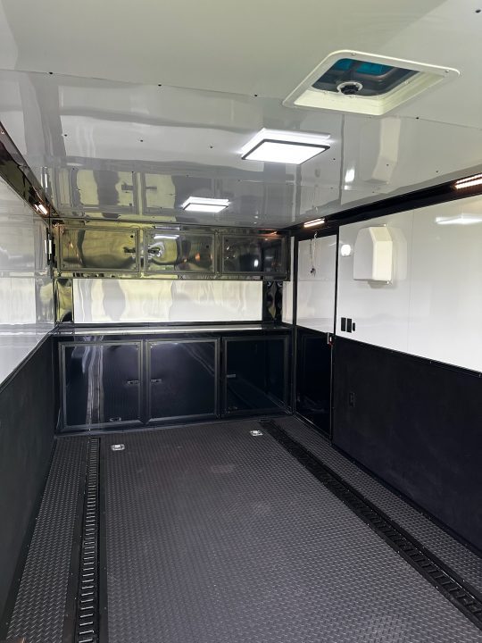 New 2026 Rock Solid Cargo 8.5x28 Race Trailer -Finished Interior-7000LB Triple Torsion-HD Ramp-GEN. Box-1/2 Carpet Walls